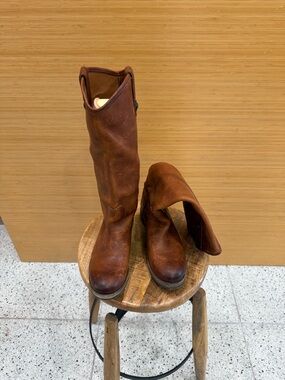 Frye Brown Leather Tall Boots